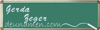 Gerda Zeger Visitenkarte